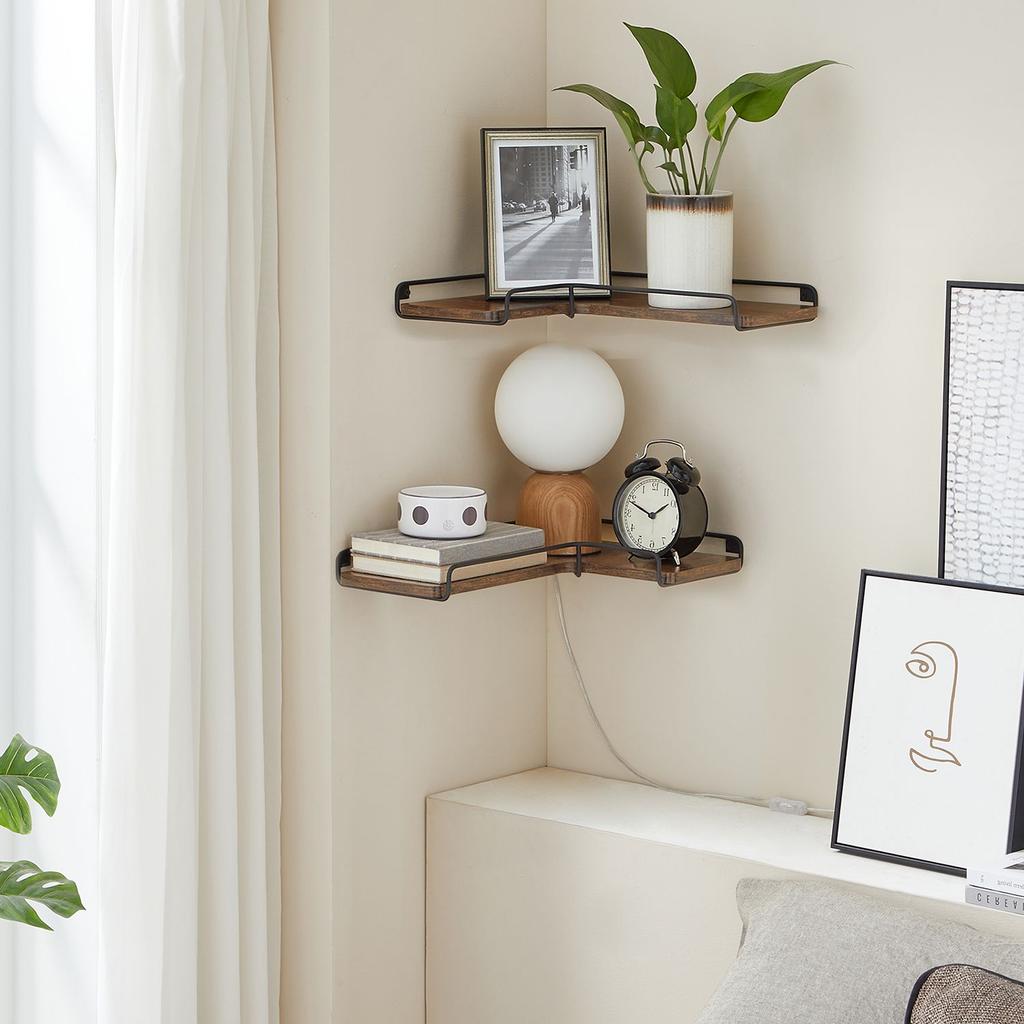 VASAGLE L- shaped Corner shelf