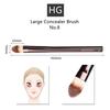 Großer Concealer Make-up Pinsel 8 Dunkelbronze Metallgriff Verjüngt Makellose Foundation Creme Schönheitskosmetik Werkzeug