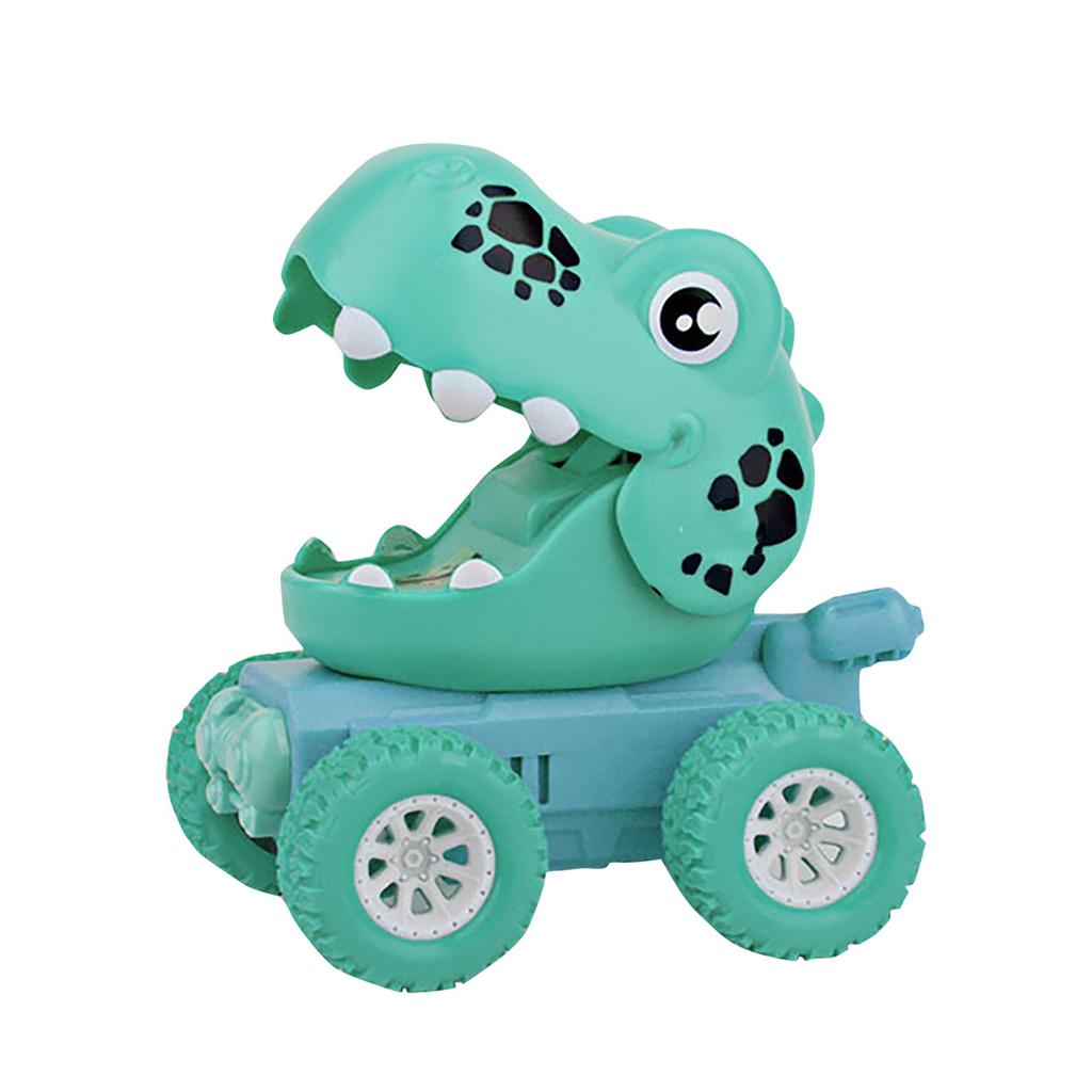 Children's Cartoon Elastic Dinosaur Pull Back Car 3-9 Years Old Boy And Girl Toy