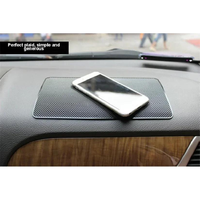Car Dashboard Sticky Anti Slip PVC Mat Auto Non Slip Sticky Gel Pad For iPhone 15 14 13 12 11 Samsung Phone Sunglasses Holder