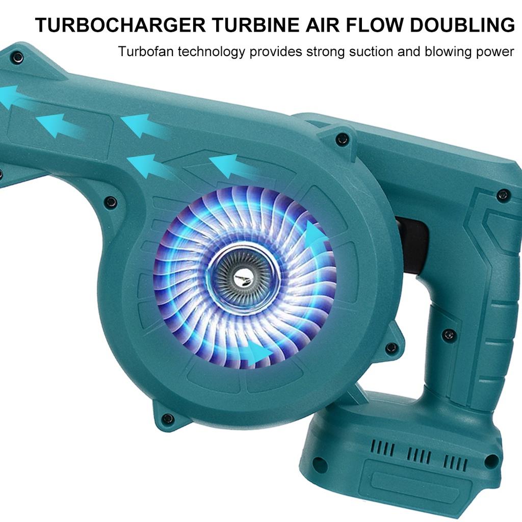 680 W 2-in-1 kabelloser elektrischer Luftgebläse, der Blattstaubsammler, Turbogebläse-Staubsauger bläst und saugt
