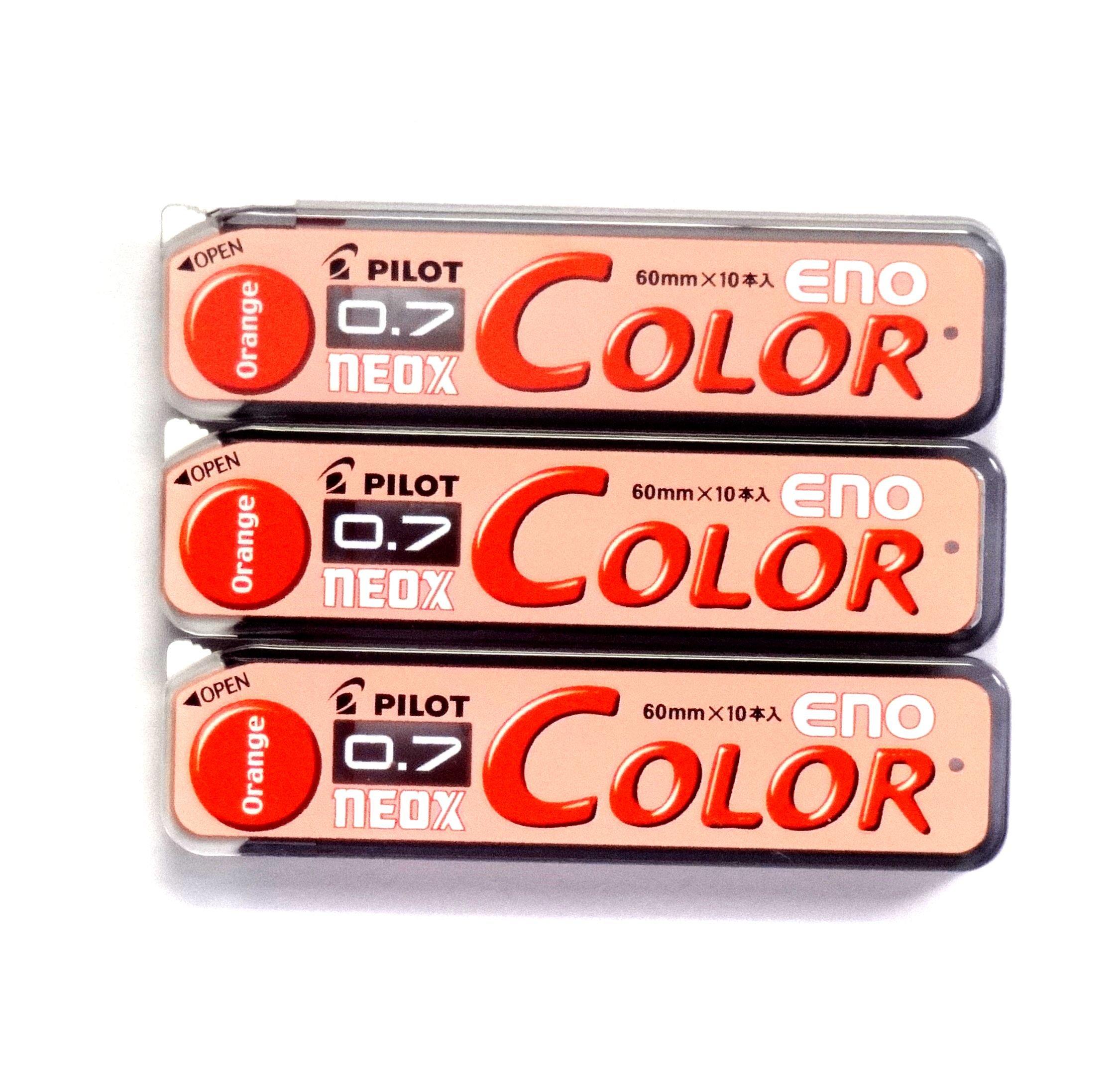

Грифель для механічного олівця Pilot Color, 10 грифелів x 3, 30 грифелів ENO, 0,7 мм, помаранчевий, упаковка/всього (Імпорт Японії) [Оригінальний пакет Komainu-Dou]