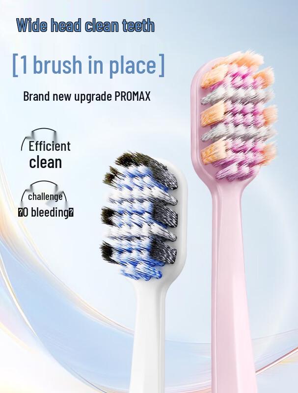 

Shuke 46-Hole Wide Head Soft Bristle Toothbrush, 4-Pack
