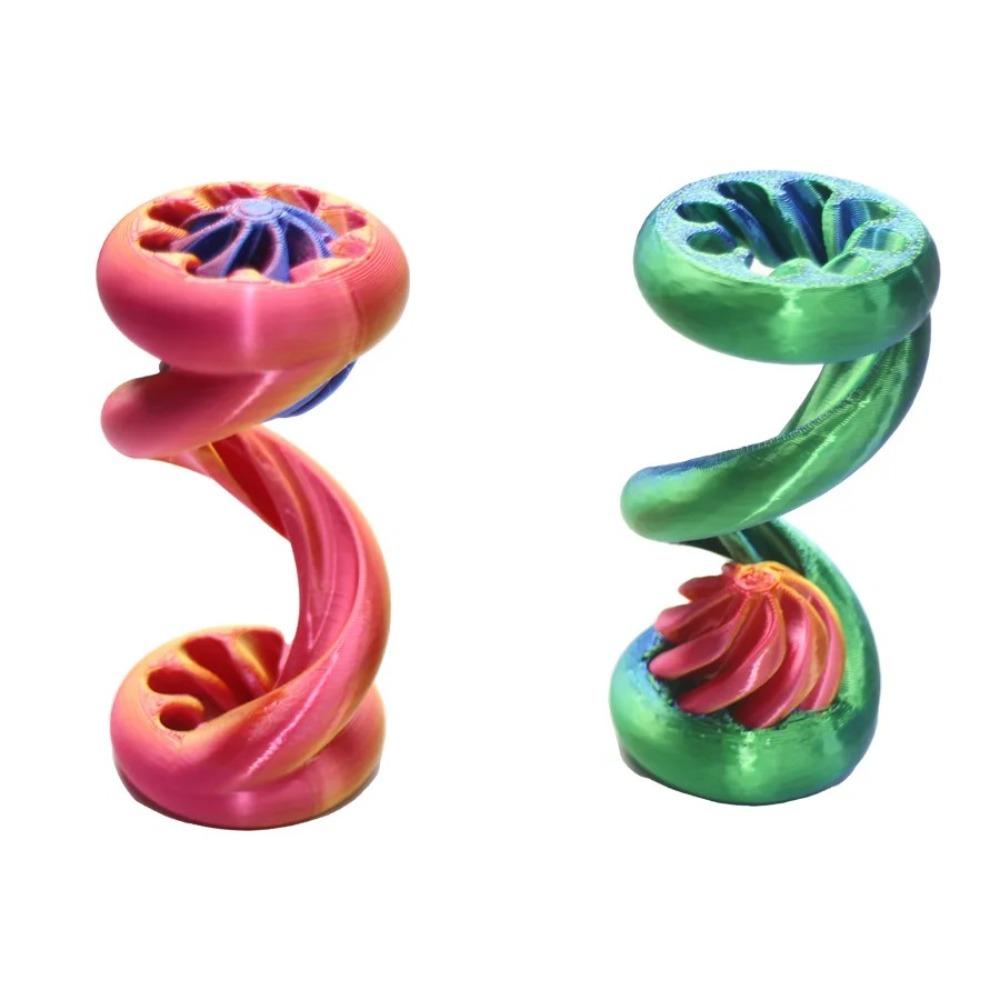 

Impossible Pyramid 3D Printed Spiral Toy Pass Through Pyramid Relaxation Toy Desk Ornament Desk B