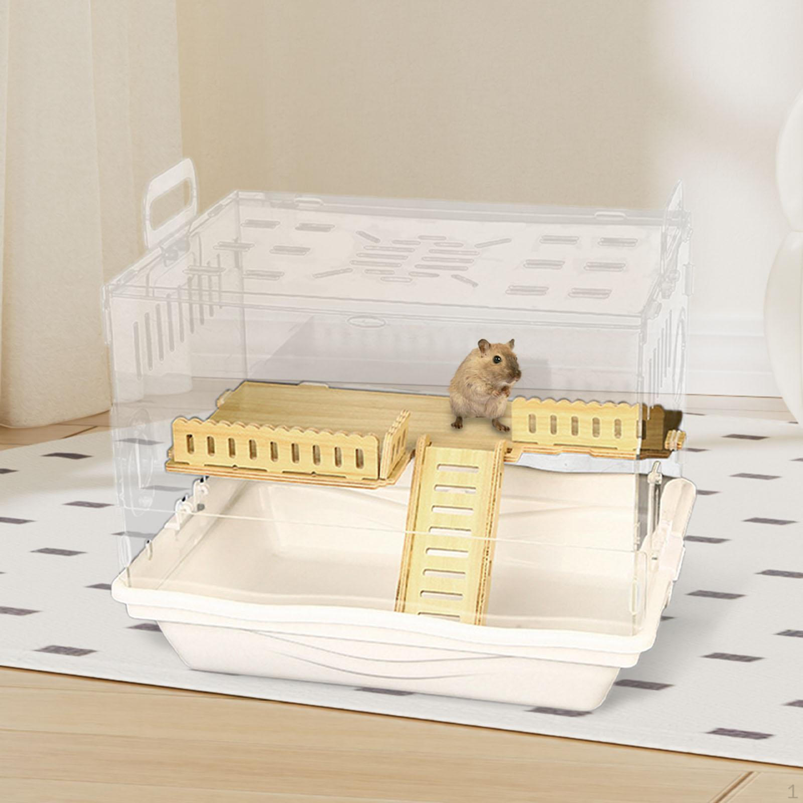 

Акриловый домик для хомяков, прозрачный, легко чистится, клетка для мелких животных для домашних мышей, песчанок