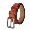 Mens Style Vintage Genuine Leather Waist Belt Metal Pin Buckle Belt Jeans