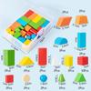 Set di blocchi di legno caldi da 16/24/38 pezzi Blocchi da costruzione assemblati Forma Colore per bambini Giocattoli educativi precoci Regali per bambini