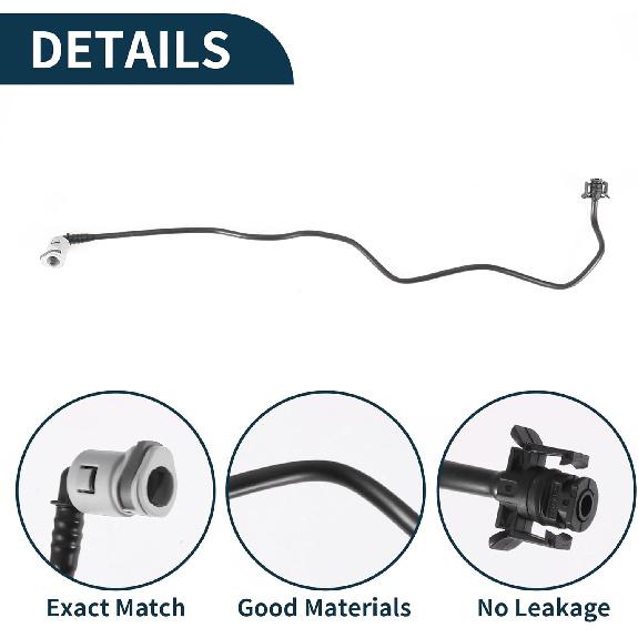 Tubo del radiatore per Volvo XC60 2010-2014 Plastica 1 Pezzo Tubo del liquido di raffreddamento