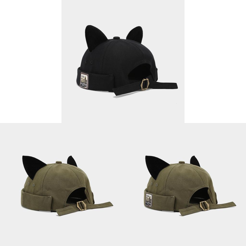 Cat Ears Baseball Cap With Adjustable Strap For Summer Casual Wear