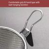 2Pcs 304Stainless Steel Colander Strainer with Metal Hook Strainer Basket Suitable for Draining Hot Pots Ingredient