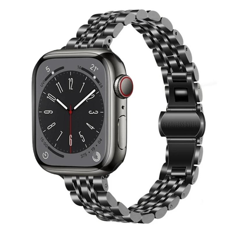 Metal Strap for Apple Watch Series ultra 49mm 45mm 41mm 44mm 46mm 42mm Small waist ladies bracelet iWatch 10 9 8 7 6 5 3 SE Band