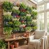 Self Watering Vertical Planter Plastic Plants Grow Container Creative Planting Box  Balcony Garden