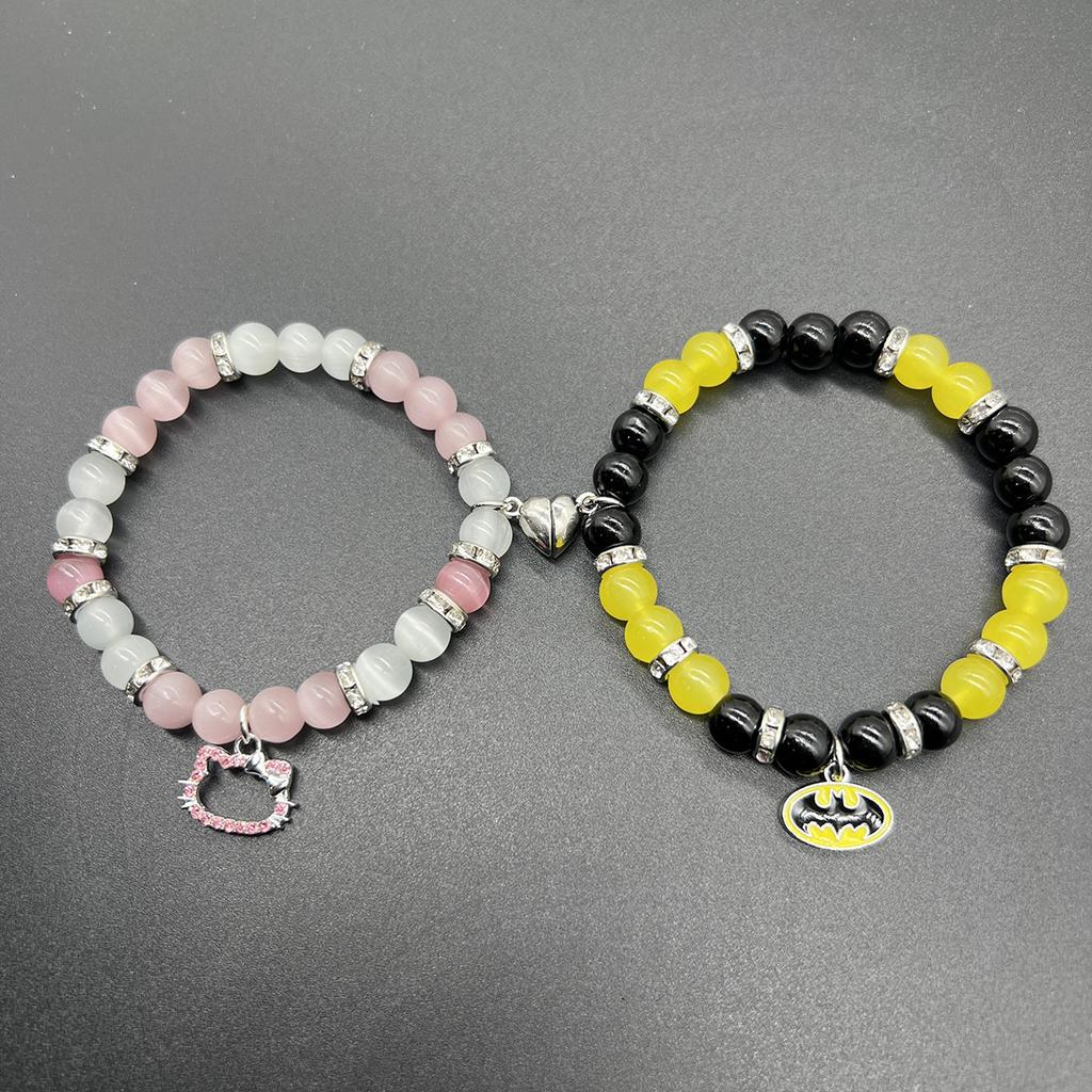 Bat Hello Cat Spider Friendship Bracelets Matching Bracelets for Couple Best Friends Bff Couple Bracelet Jewelry Gifts for Women