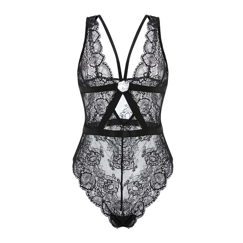 Sexy Dessous Sexy Spitze Perspektive Versuchung Offene Datei Kein Ausziehen Overall