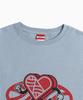 Minasu New Big Hearttrack Graphic T Shirt_Skyblue