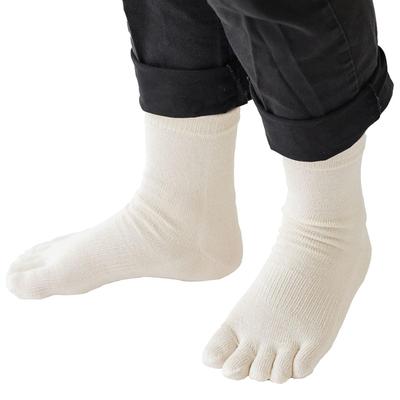 Ito Wokashi Made In Japan with Washi Plus Snow White Five-Toe Socks, Paper, Deodorizing, Antibacterial, Breathable, Stylish, Simple, Lightweight,