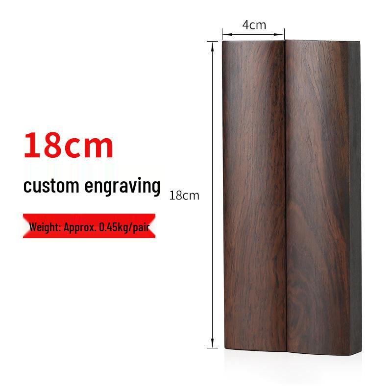 Ebony Redwood Carved Paperweight Set for Calligraphy Books