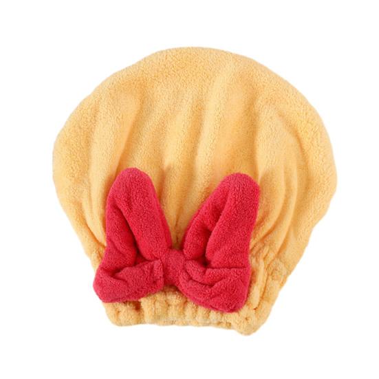 Czepek do suszenia włosów Chłonny ręcznik do włosów z kokardą Kontrola puszenia Szybkoschnący turban do owijania mokrych włosów dla kobiet Kąpiel Prysznic Spa