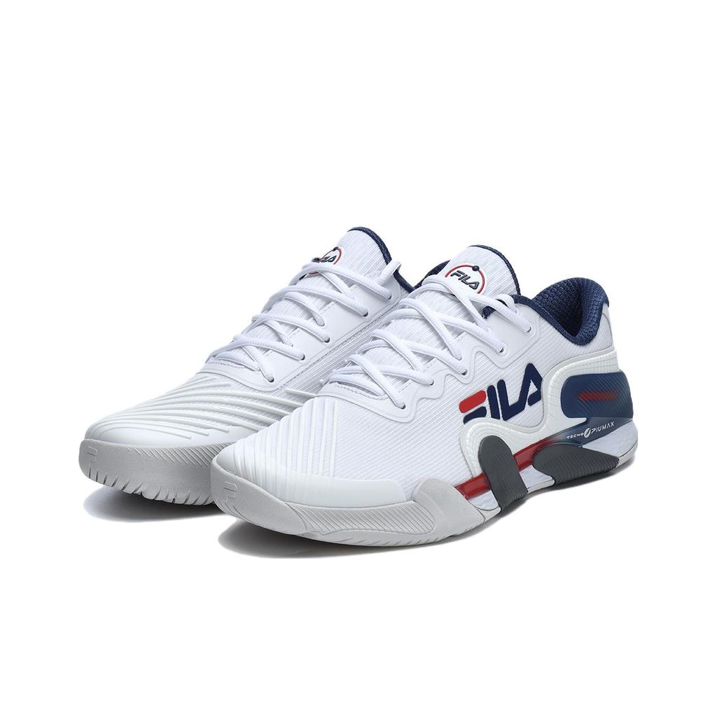 Fila Potenza Mesh Fabric Comfortable Non-Slip Durable Breathable Support Low-Top Tennis Shoes Men Sneaker White Blue A12M321501FWN