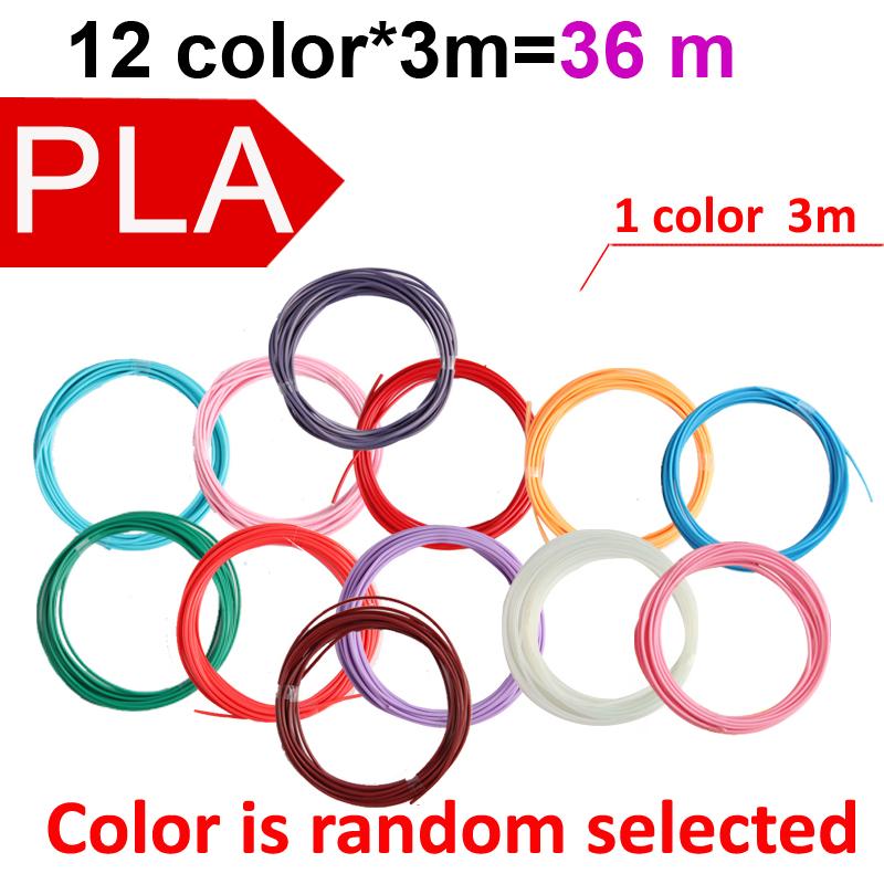 Colored PLA Filament for 3D Pen Printing 32 Colors 25M 30M 36M 50M 100M 200M Safe Plastic Refill for 3D Children's Printing Pen