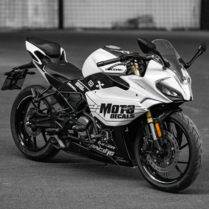 Pattern Printing Stickers Kits for Motorcycle Protection and Decoration, Used for CFMOTO 250SR 300SR 2022 2023, Various Styles