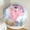 1PC Seahorse, Ocean Umbrella-8-Rib Reinforced Portable Folding Travel Suitable for All Seasons Outdoor Daily Use-Z0476
