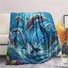 1Pc Cartoon Print Flannel Blanket, High Quality Comfortable for All Seasons, Home Decor, Warmth and Comfort, Perfect for Christmas Birthday Gift