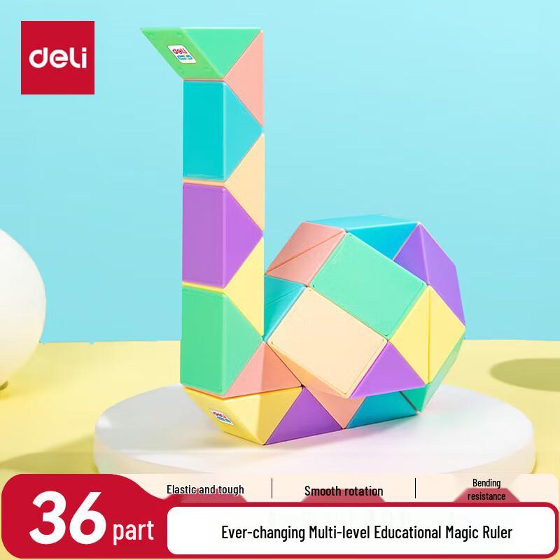 

Deli Macaron Transforming Magic Ruler Puzzle Toy
