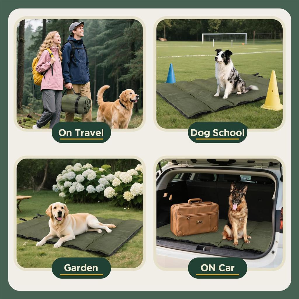 Coperta Portatile Pieghevole per Viaggio Animali Domestici in Auto, Coperta per Cani da Esterno per Picnic, Escursioni e Spiaggia - Tappetino Leggero Compatto per Cani e Gatti