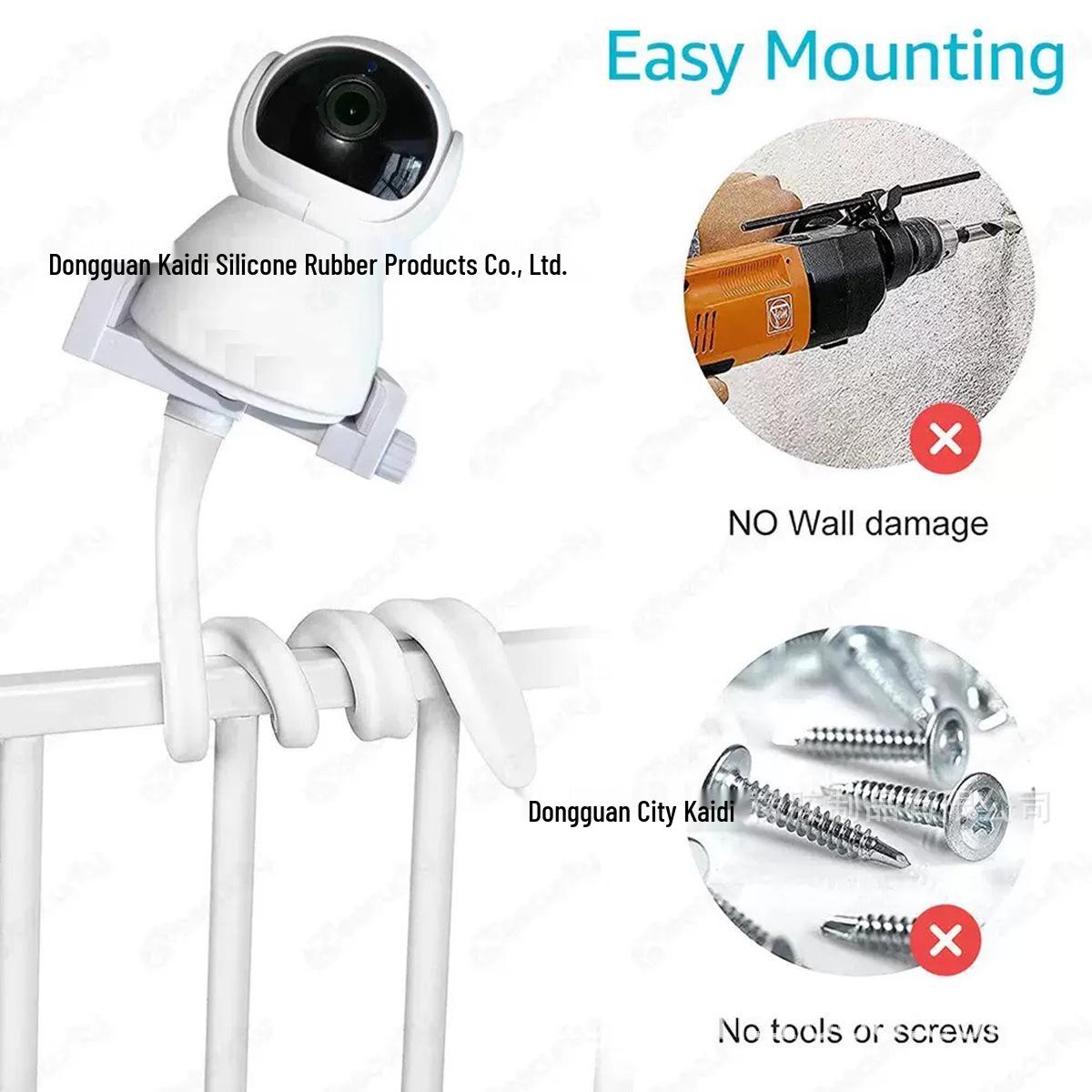

Compact White Silicone Camera & Monitor Bracket - Eco-Friendly Design by Kaidi