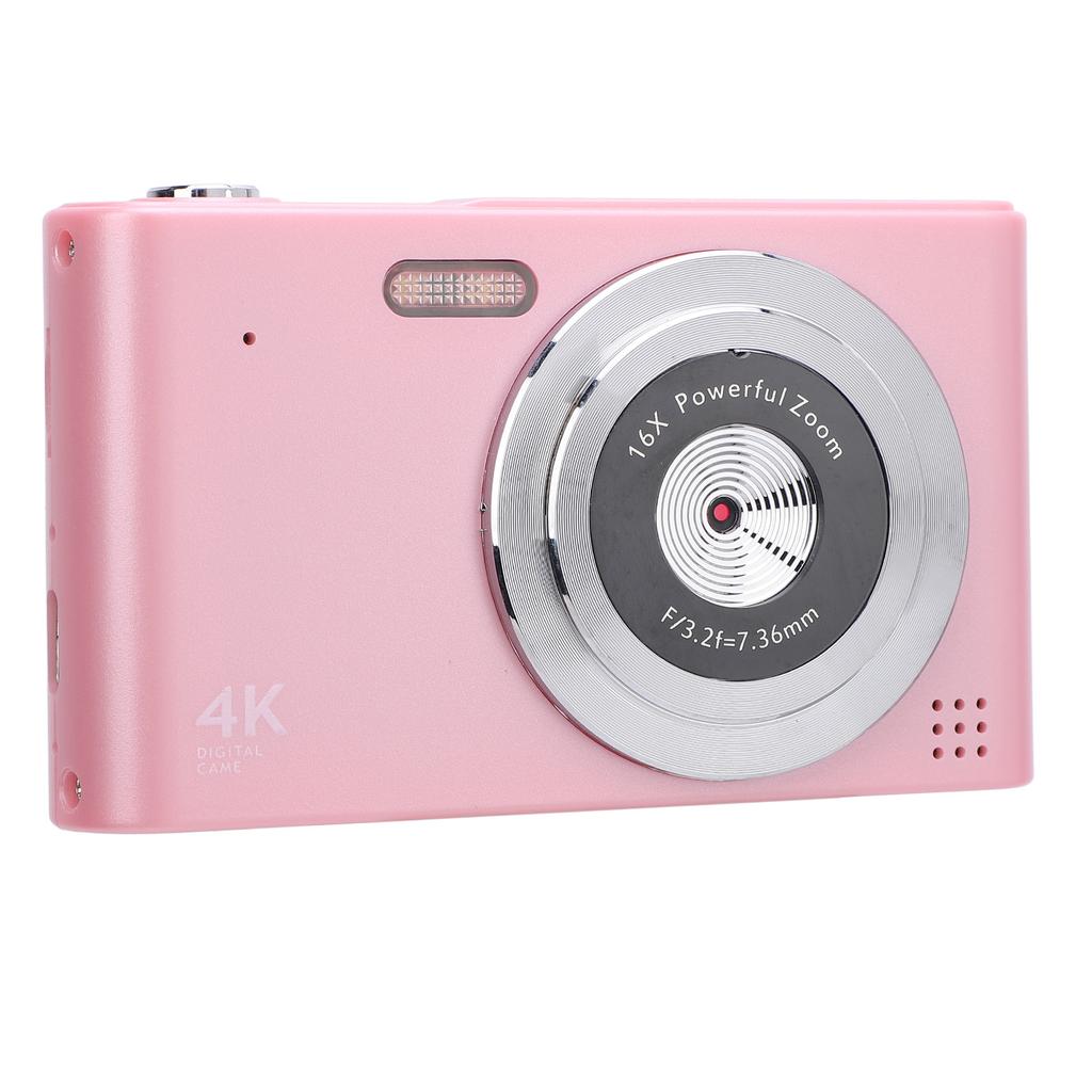 Digital Camera 16x Zoom 4K 48MP 2.4 Inch IPS Screen Anti Shake Video Recording Compact Digital Camera for Travel with