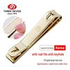 THREE SEVEN Premium Gold Large Flat-Edge Nail Clipper
