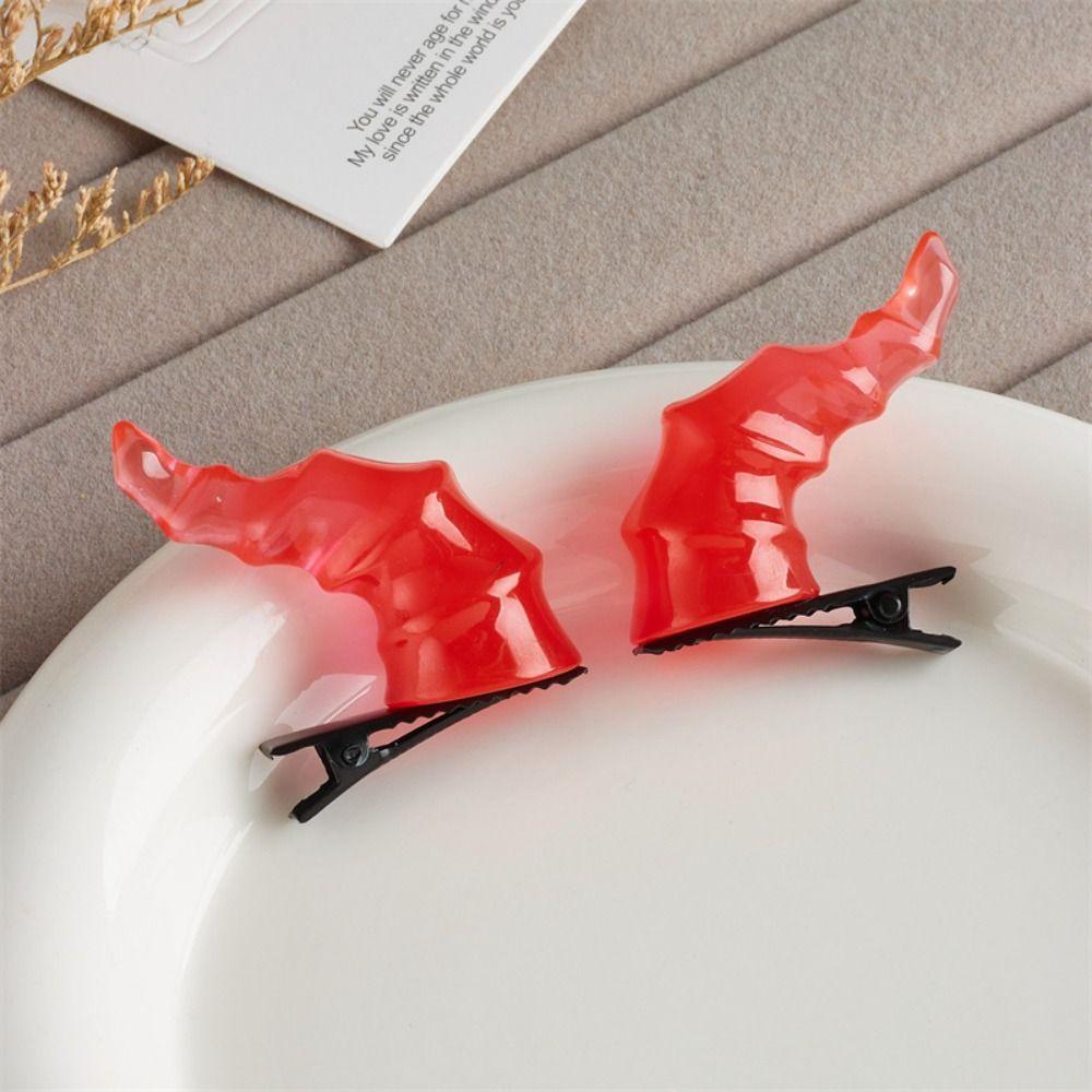 Hair Clip Devil Horn Hairpin Hairband Halloween Hair Hoop Trendy Halloween Headband  Women