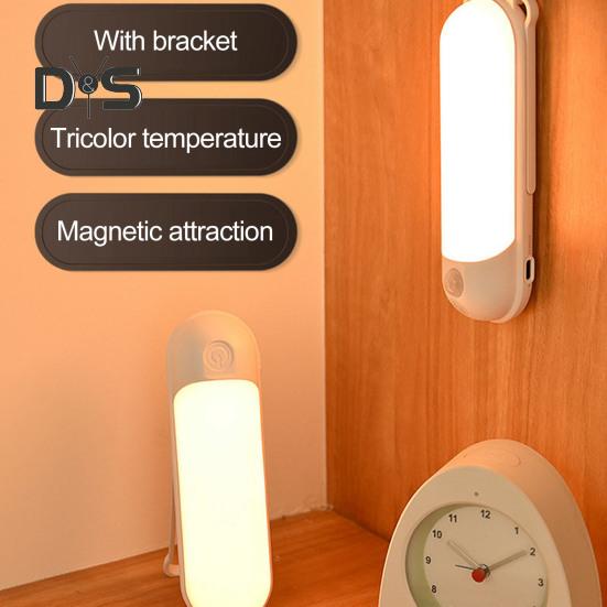 

Перезаряжаемая лампа для лестницы в гардеробе, бесмерцающий полезный датчик движения, светодиодное прикроватное освещение