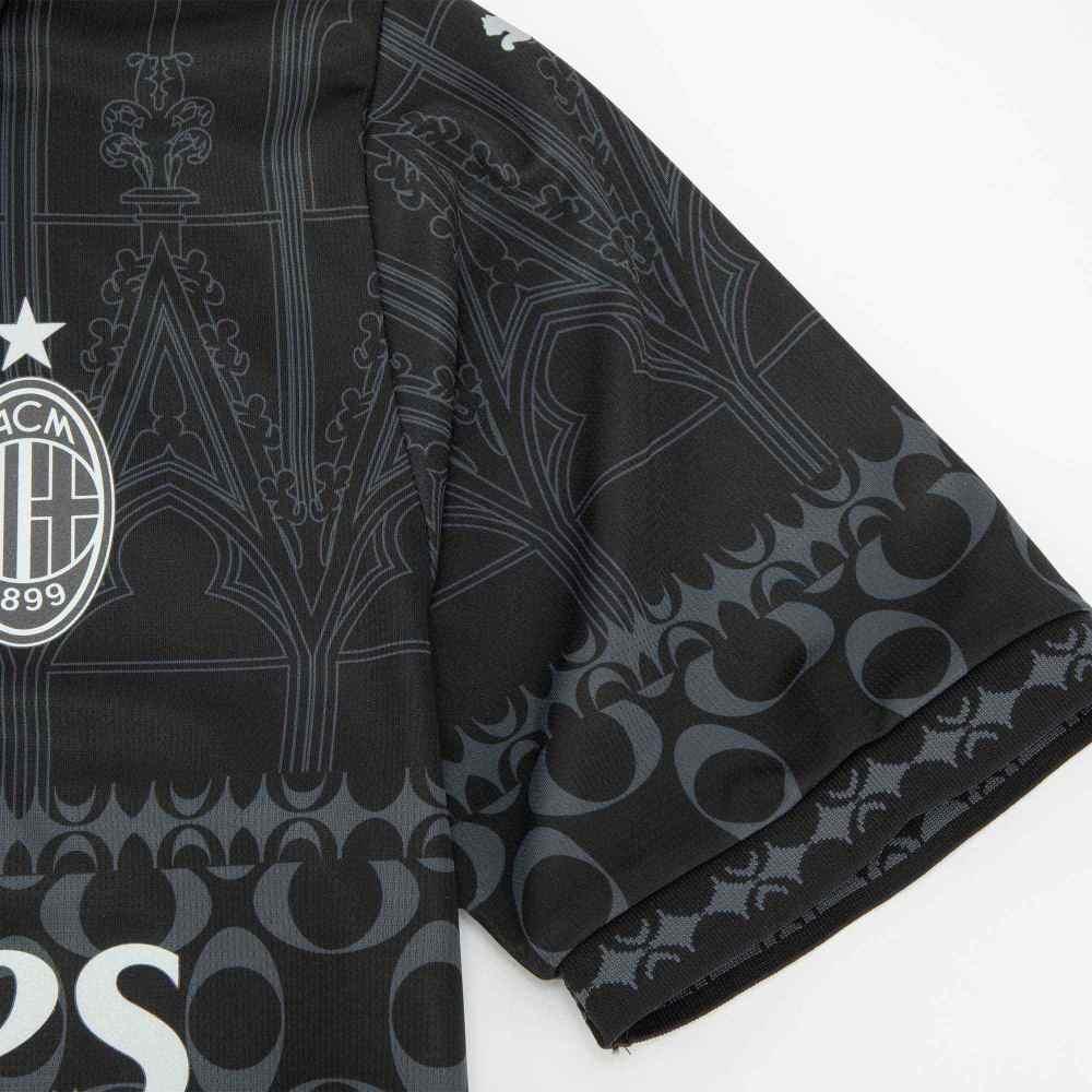 Puma x AC Milan x Pleasures Soccer Jersey Dark Version Men Bottoms Black 776064-01
