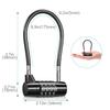 4 Digit Combination Padlock Resettable Padlock with Steel Cable Rope Waterproof Cable Lock Gate Locks for Gym Suitcase Bag Bike