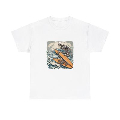 Surfer Skeleton Halloween Tee