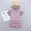 Children's Pajamas Summer Short-sleeved T Shirt + Shorts Casual Set Kids Pyjamas Boys Girls Pajamas Baby Sleepers Sleepwear 1-6T