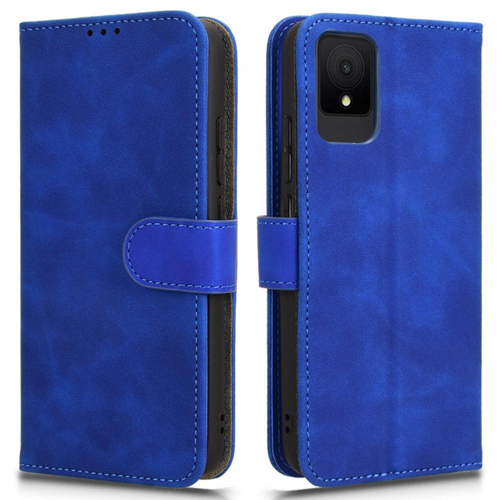 For TCL 502 Phone Case Magnetic Closure Folio PU Leather Cover