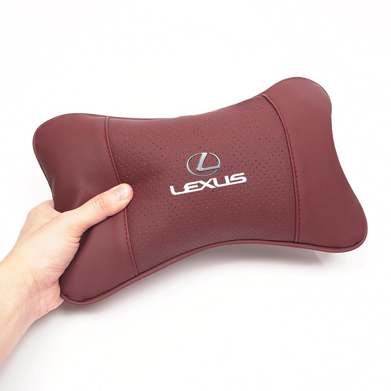 lexus Car Seat Headrest Auto Logo Neck Pillow Accessories For Lexus F SPORT ES RX NX LS UX LM LX GX LC RZ IS CT GS RC HS SC LBX