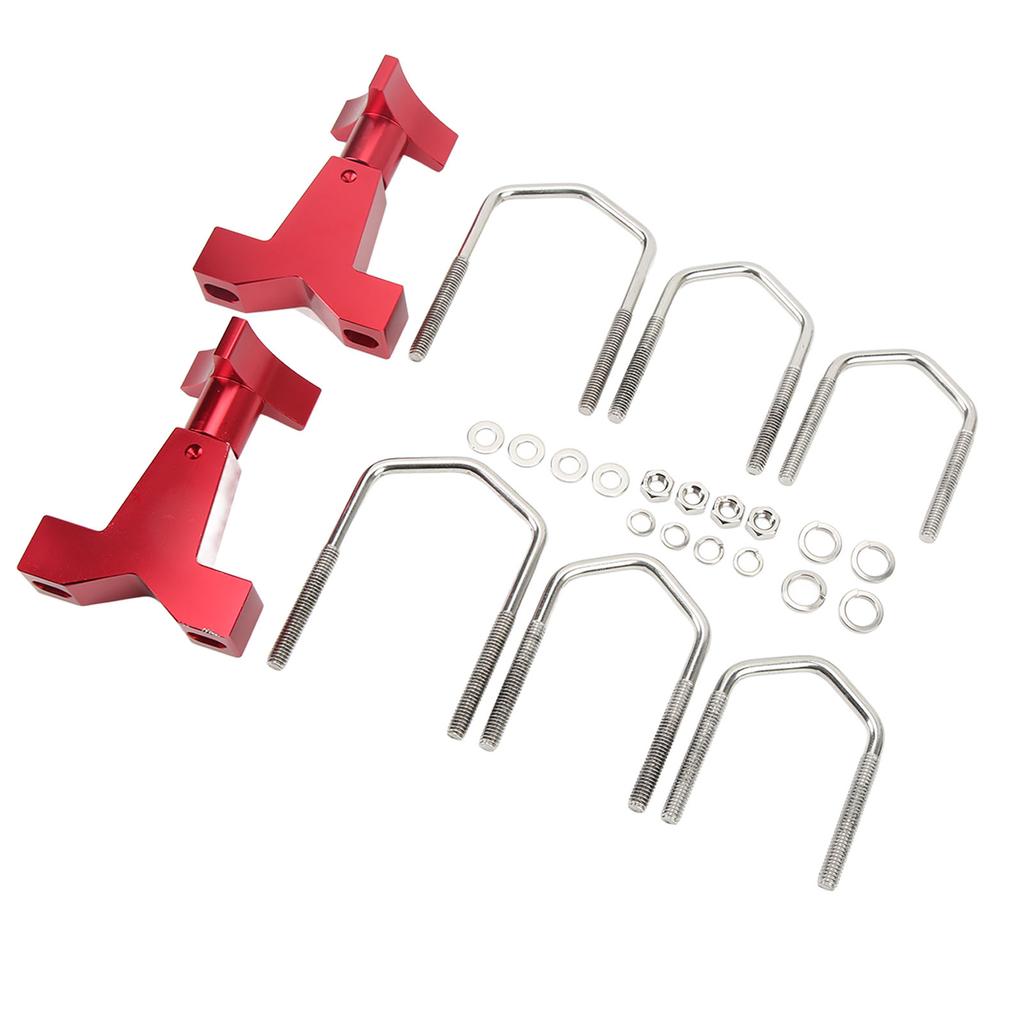 Lift Jack Mount 6061 Billet Aluminum Red Anodized Replacement for Polaris Rzr Offroad 1in To 2.5in Square Round Tubes
