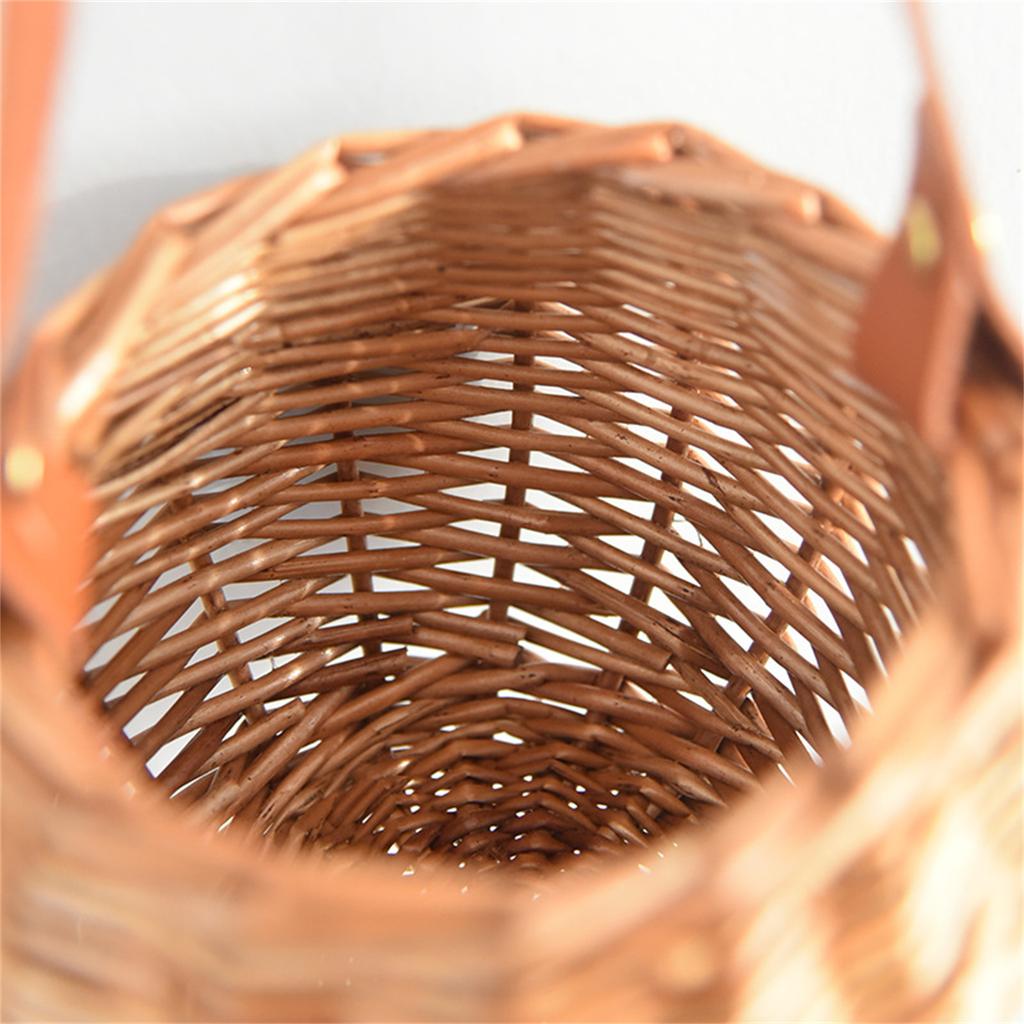 Eco Friendly Natural Wicker Basket Lightweight And Breathable Perfect For Picnic Outings And Home Storage Of Produce