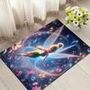 1pc Tinker Bell Pattern Area Rug Soft Flannel Floor Mat for Living Room,Office,Bedroom and Carpet,Sofa Coffee Table Floor Mat