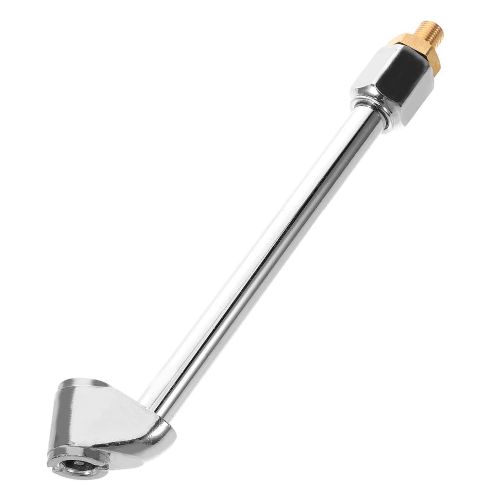 PAMINGONO Inflatable Nozzle Accessories Tire Inflator Extension Locking Air Chuck Tire Inflator Gauge Tire Inflator Adapter Stainless Steel