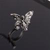 Retro Praying Angel Wing Ring For Men Punk Gothic Rock Hiphop Open Ring Unisex Accessories Handmade Designer Jewelry Lovers Gift