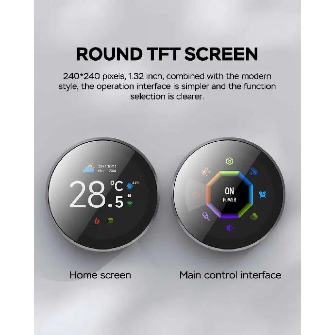 Tuya WiFi Smart Knob Thermostat Underfloor heating, water-gas boiler, household room, programmable thermostat Works with tuya
