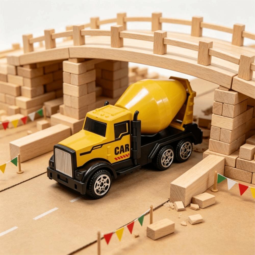 6pcs/set Zinc Zinc Alloy Engineering Vehicles Set Simulation Excavator Toy Construction Vehicle Set Boys