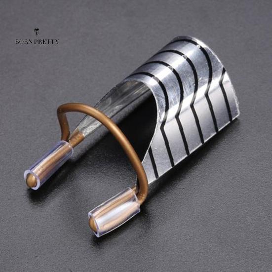 5Pcs Women Reusable Nails Ornaments Aluminum UV Gel Acrylic Tips Nail Art Extension Guide Forms