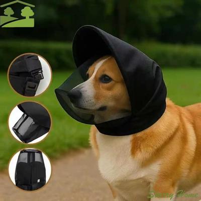 Mesh Dog Protection Mask Prevent Mosquito Bites Prevent Biting and Eating Puppy Protective Veil Breathable Windproof