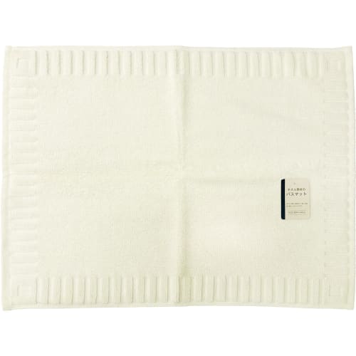Hayashi Bath Mats (Set of 2), Approx. 45 x 60 cm, Bath Frame, Ivory, MO602013-2P